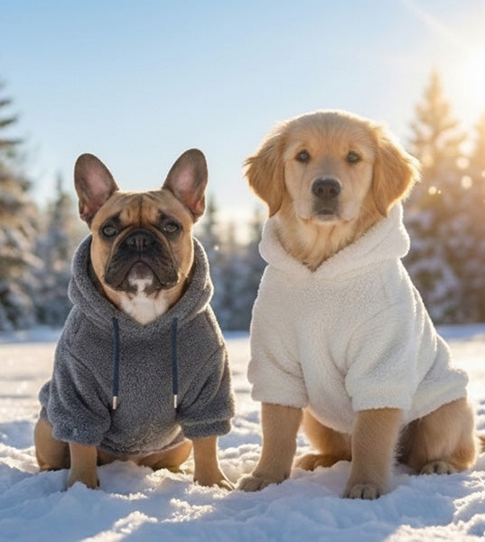 Peluş Kapüşonlu Köpek Kıyafeti - Antrasit